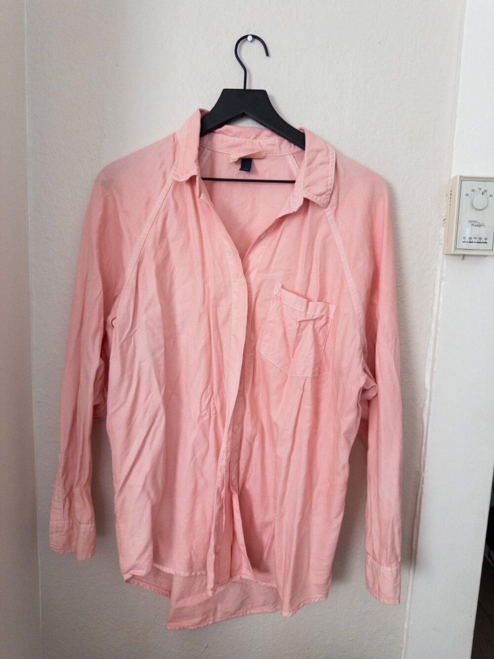 Universal Thread light pink/pastel button up - L